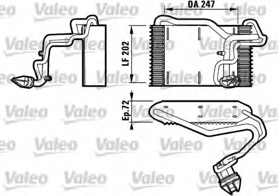 VALEO 817078 Evaporator, air conditioning